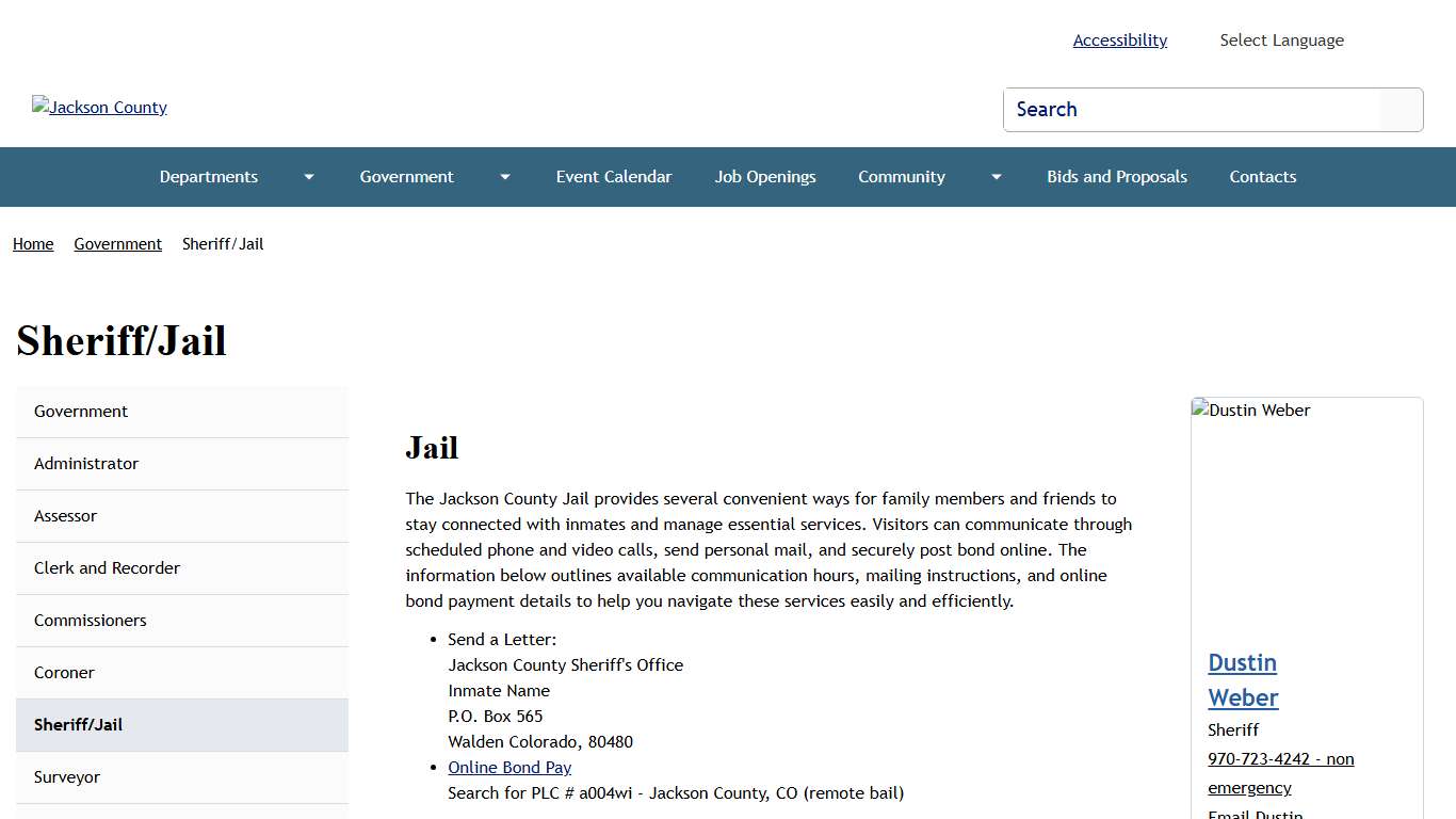 Sheriff/Jail Jackson County